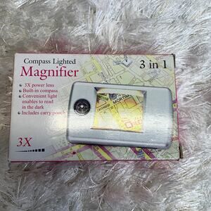 Lighted Magnifier & Compass Compact